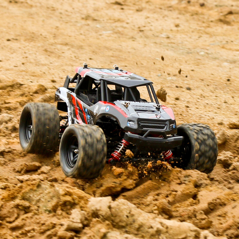 huge rc car drives on water